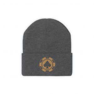 CasinoCoin Gold Embroidered Knit Beanie